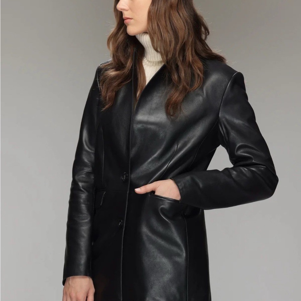 Brand New Daniel Julissa Leather Blazer